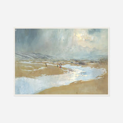Winter Landscape — front view in a white frame
